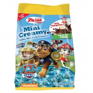 Paw Patrol Mini Creamy Choco Eggs 122g with creamy milky filling